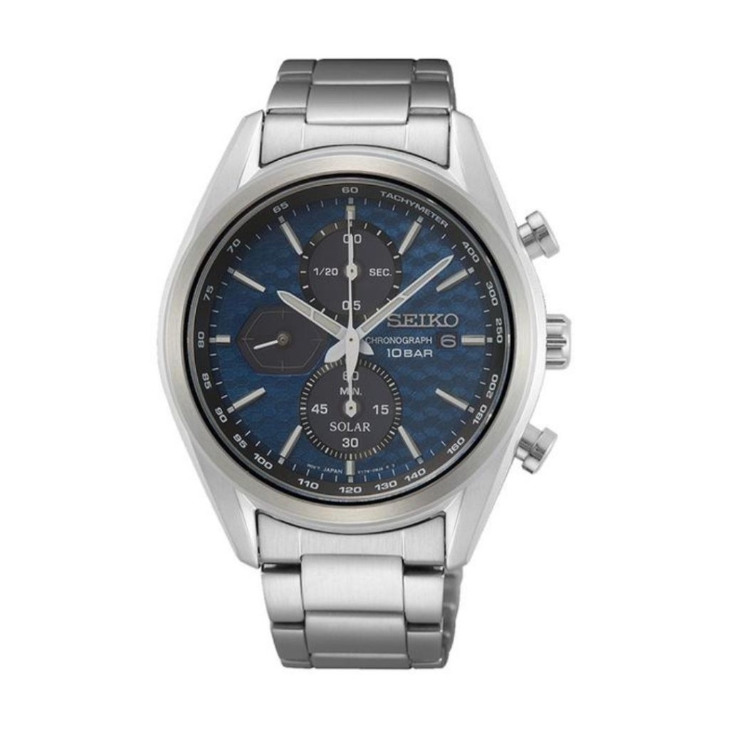 Seiko Chronograph SSC801P1 Solar Discover More Jam Tangan Pria Original