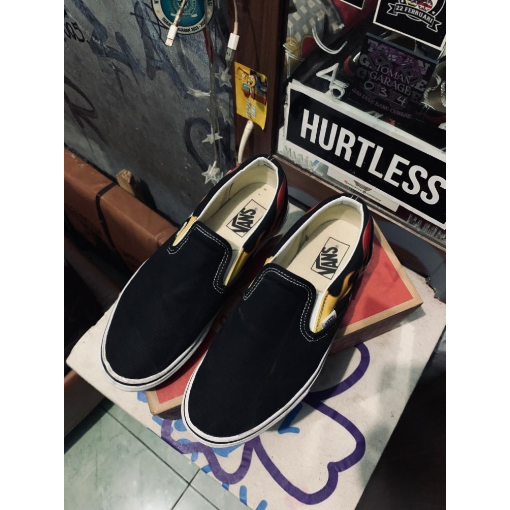 VANS SLIPON FLAME