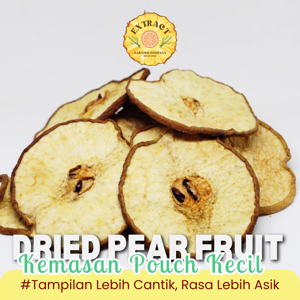 

[BUKAN KERIPIK] DEHYDRATED PEAR I DRIED PEAR I INFUSED WATER FRUIT I BUAH KERING I PEAR KERING