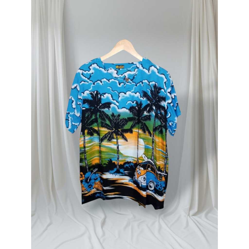 Baju Kaos Pantai Pria Waita Tebaru Baju Kaos Santai Motif Pantai Kaos Pantai Pria