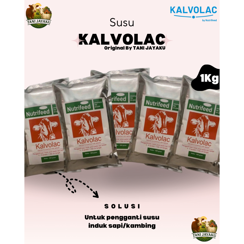 Susu kalvolac original nutrifeed 10Kg kemasan 1Kg Grosir