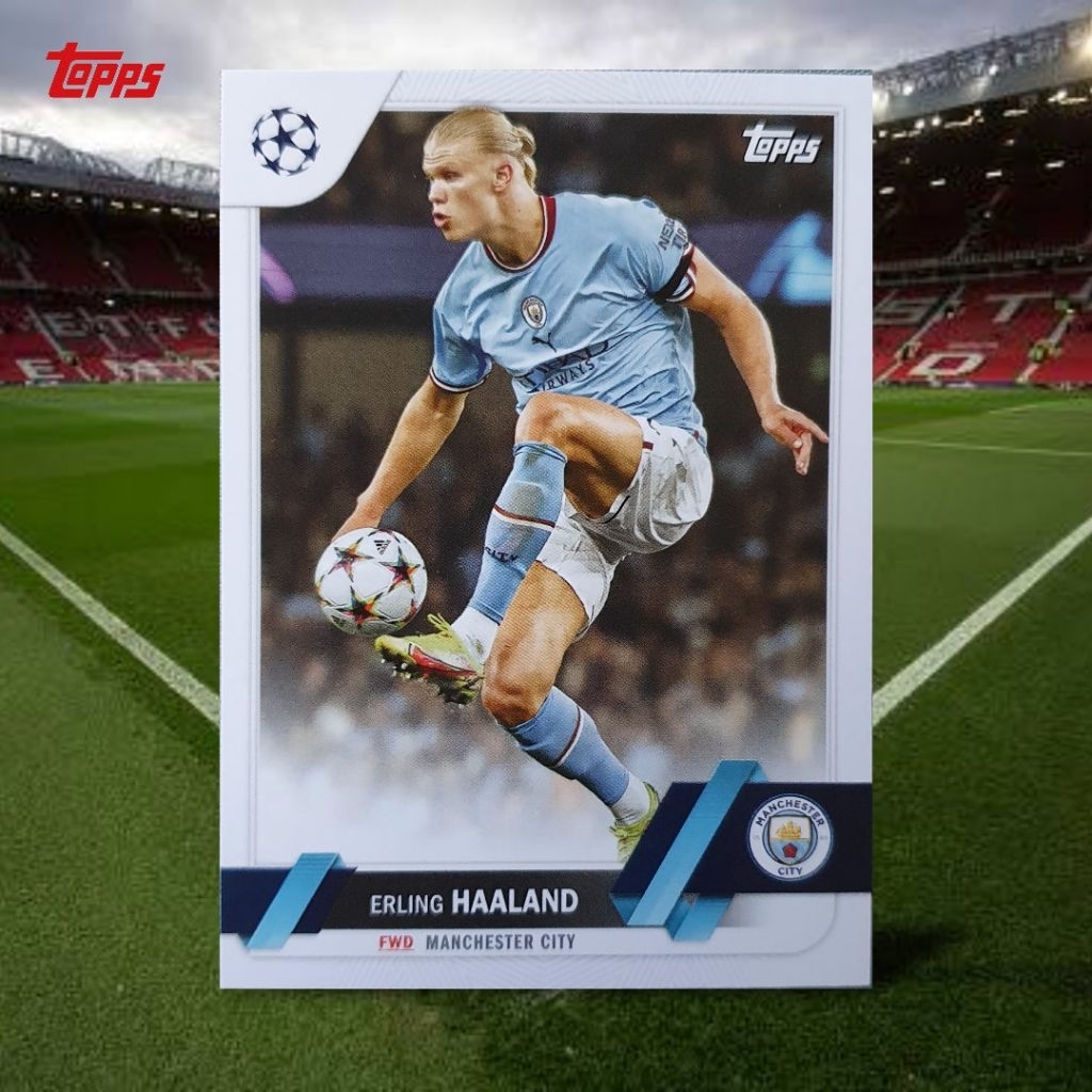 Kartu Bola TOPPS UCC 2022/23 Erling Haaland [Manchester City]