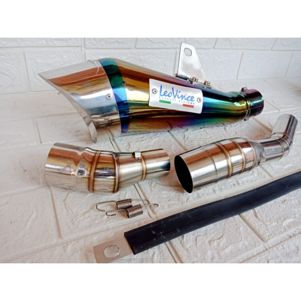 KNALPOT RACING LEOVINCE RAINBOW NINJA 250 CBR  250 RR R25 CB NEW CBR LOKAL CBR FACELIFT CBR 250 THAI