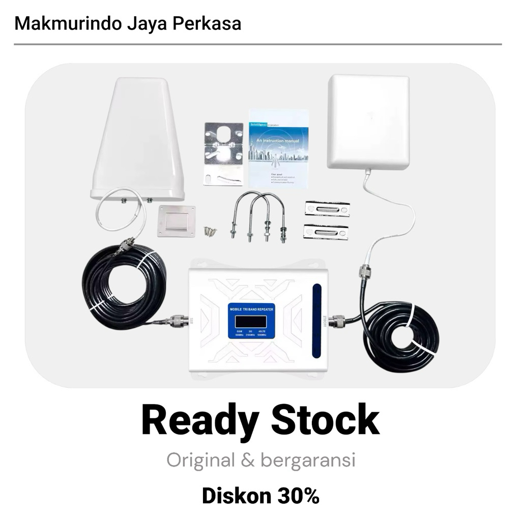 Penguat Sinyal Hiroka T90 | 4G GSM LTE Repeater Tri Band