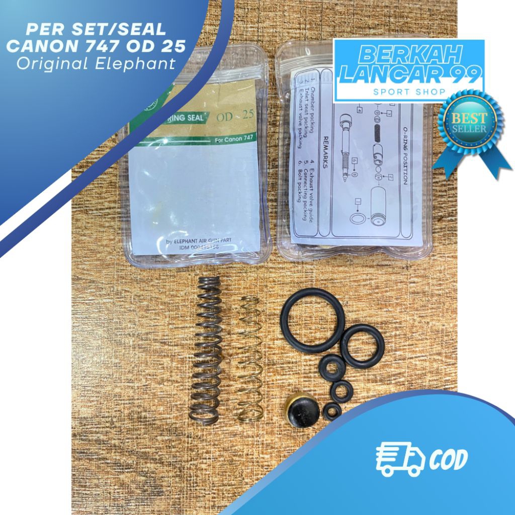 Sparepart Canon 747 - Per Set - Seal Set OD 25  - Original Elephant