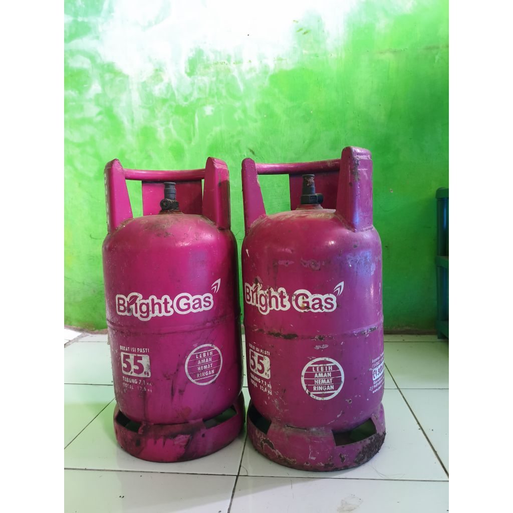 Tabung gas pink bright 5,5 kg kosong