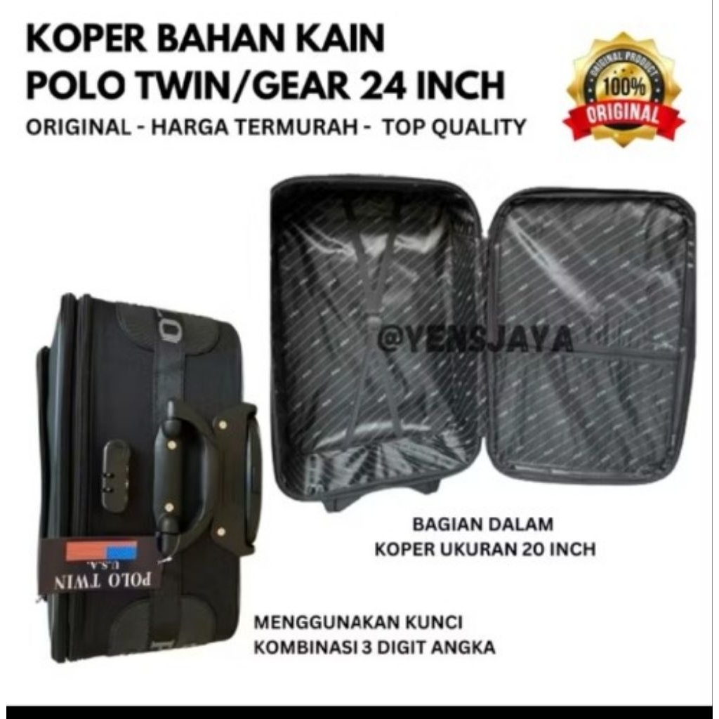 KOPER KAIN POLO TWIN/POLO GEAR 24 inc ringan original repacking