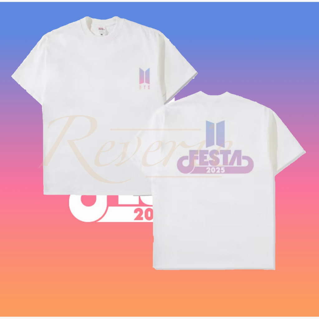 KAOS TSHIRT BTS FESTA 2025 LOGO BAJU BANGTAN STYLE ARMY KPOP IDOL OUTFIT OT7