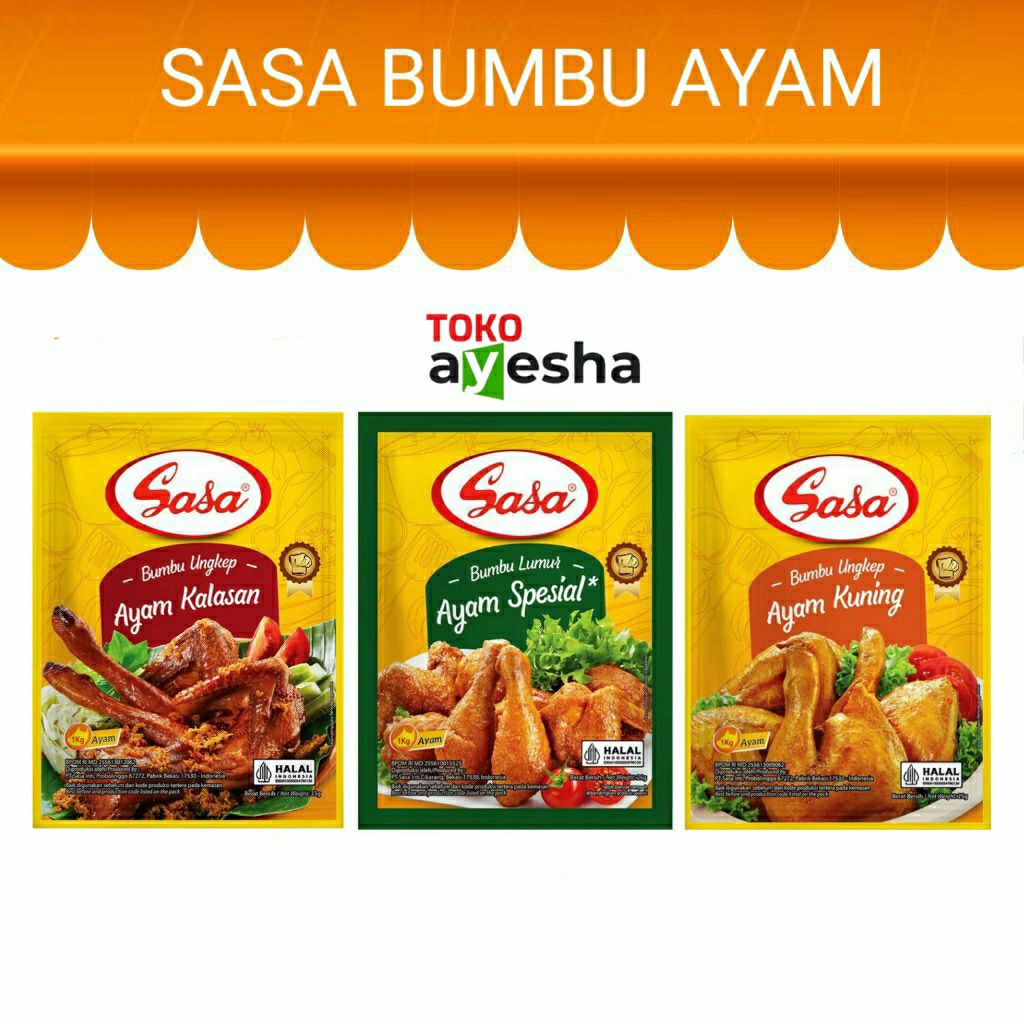 

Sasa Bumbu Ayam Goreng 1 Sachet