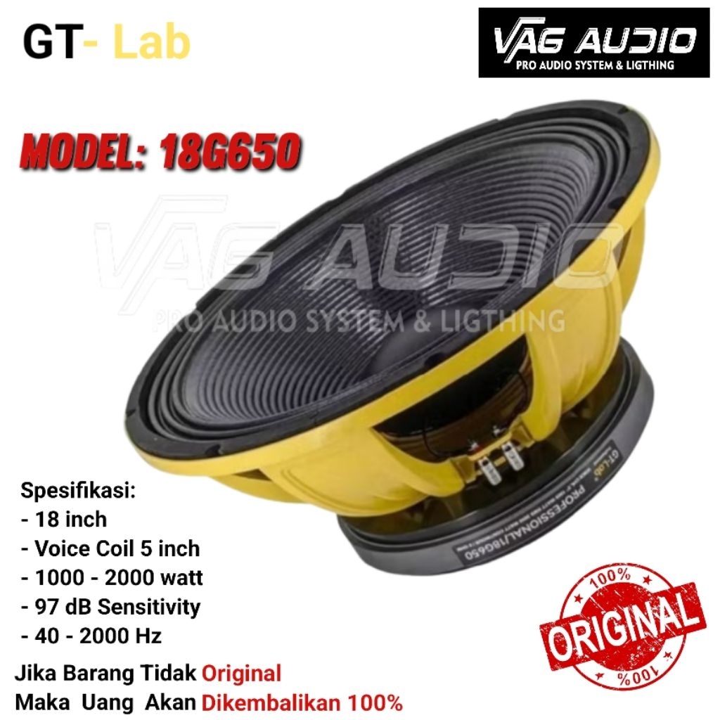 SPEAKER COMPONENT GT-LAB 18G650