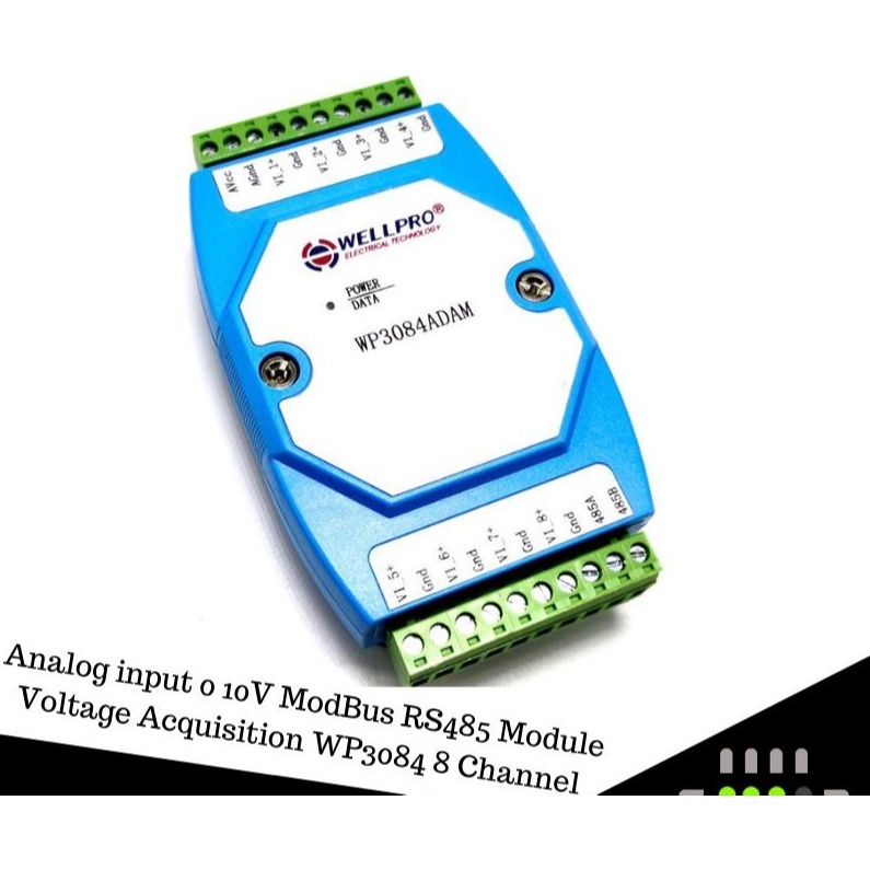 Analog input 0 10V ModBus RS485 Module Voltage Acquisition WP3084