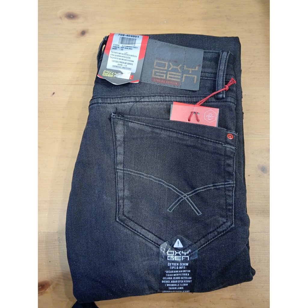 Celana Jeans Pria Oxygen Denim Original Slim Fit Stretch 706-404801