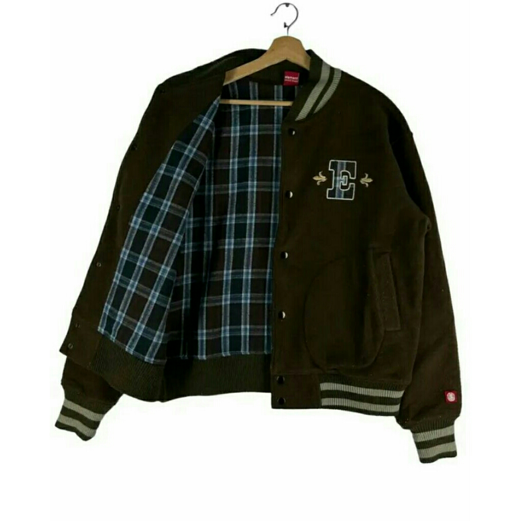 Vintage 90s Element skateboard Varsity Wool Jacket