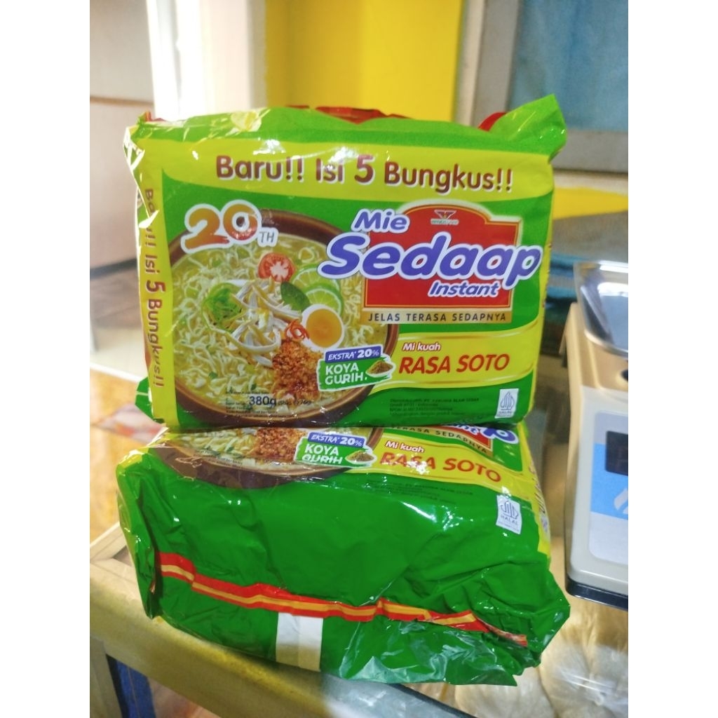 

Mie Sedaap Soto 1pak isi 5pcs