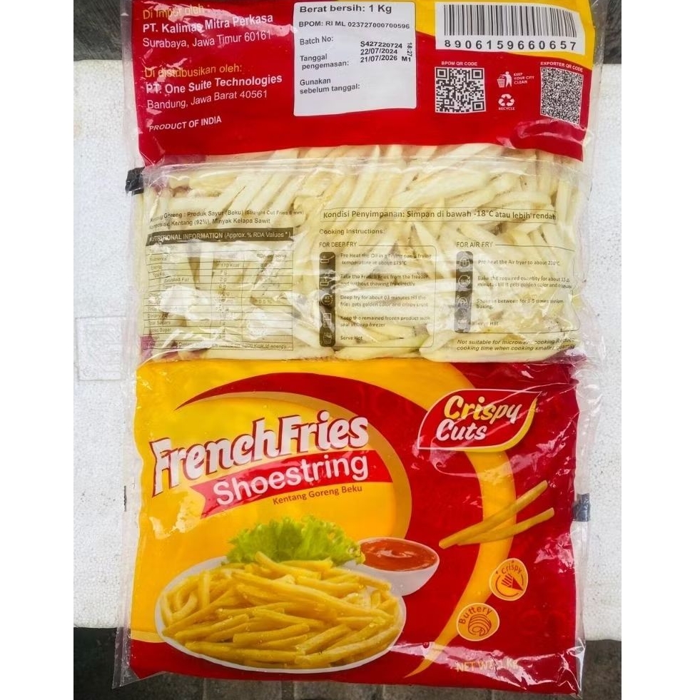 

French fries kentang goreng frozen