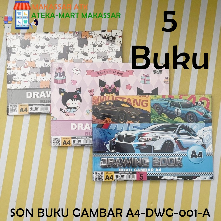 

[1 PAK] SEMAR SON BUKU GAMBAR A4 SKETCH BOOK