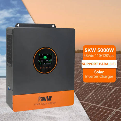 Inverter Hybrid PowMr 5000W 48V MPPT 100A - Inverter PLTS Hybrid  5KW 48V