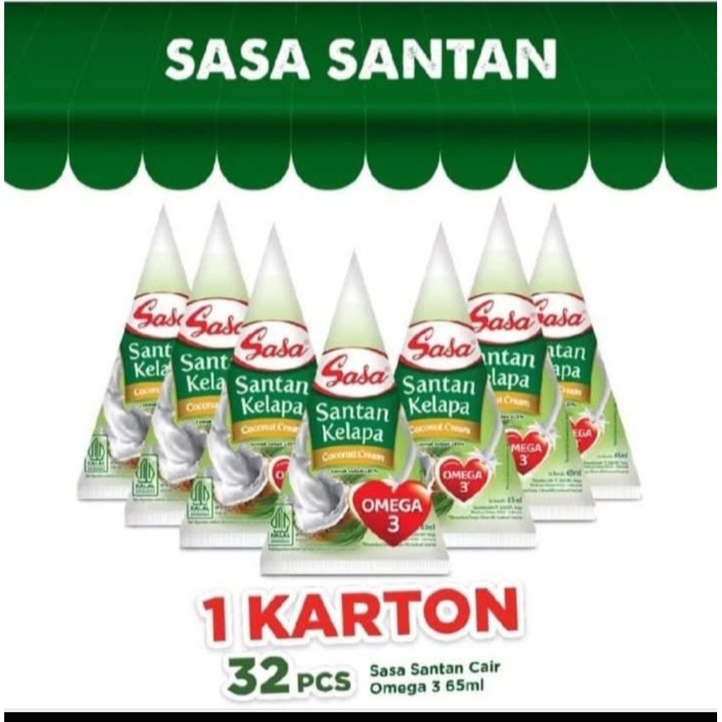 

SASA santan kelapa 65ml ecer/karton