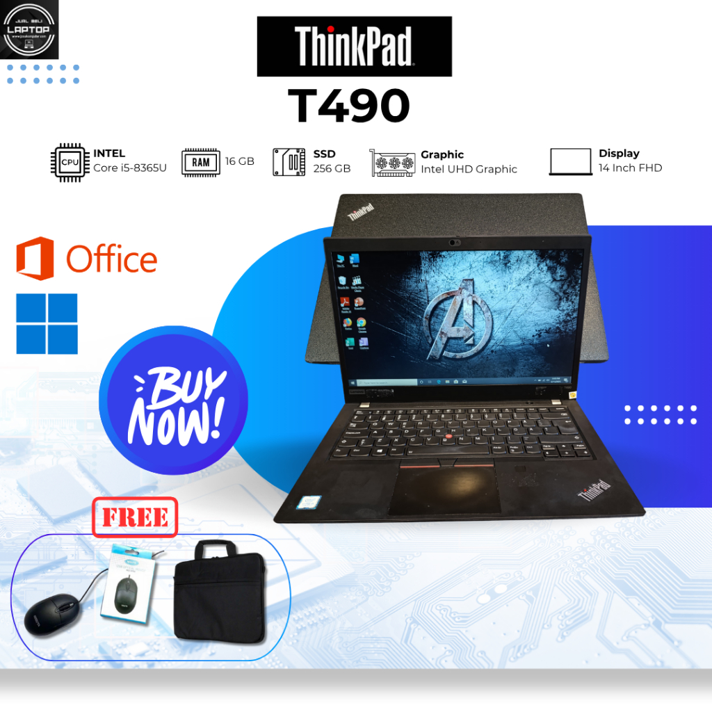 LAPTOP BUILD UP MURAH LENOVO THINKPAD T490S