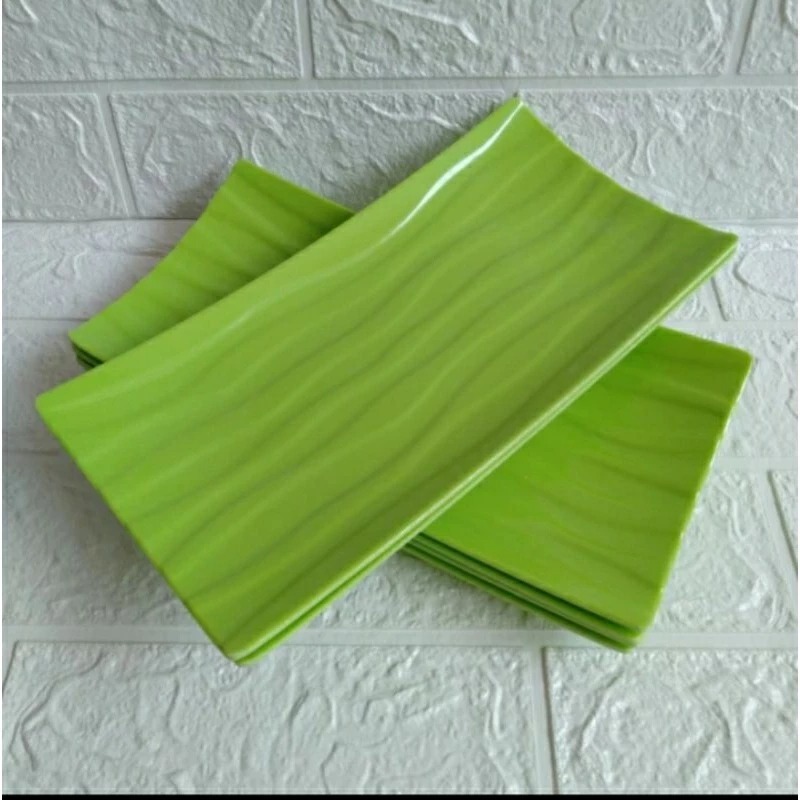 Piring Sushi Melamin - Piring Saji Sushi Persegi panjang