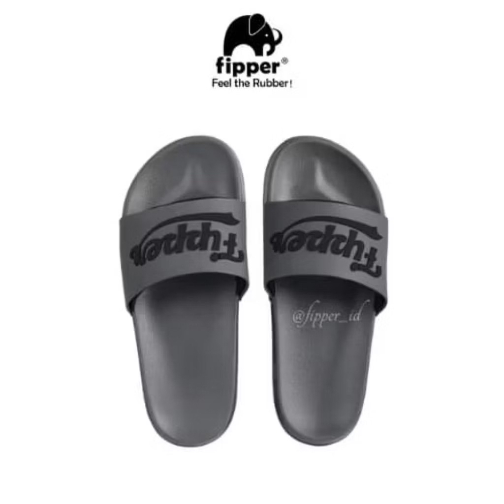Fipper Slip on Ace Grey Shutlle / Black / Black
