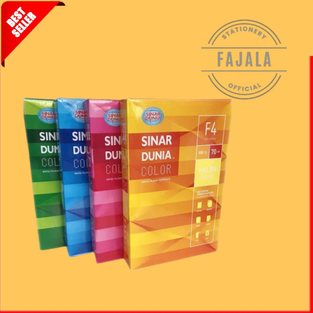 

Kertas HVS Warna F4 70 gram
