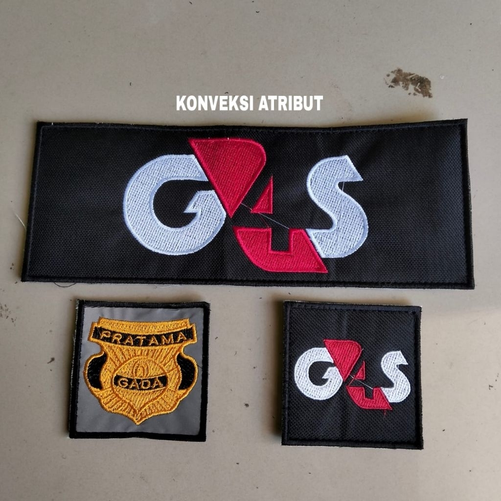 atribut bordir g4s security satpam keamanan