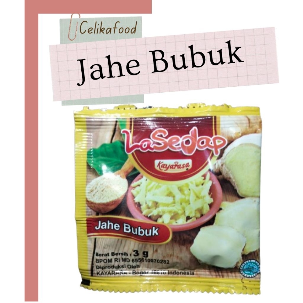 

Jahe Bubuk Lasedap 3gr Sachet Ginger Powder Rempah Bumbu Masakan Masak Instan