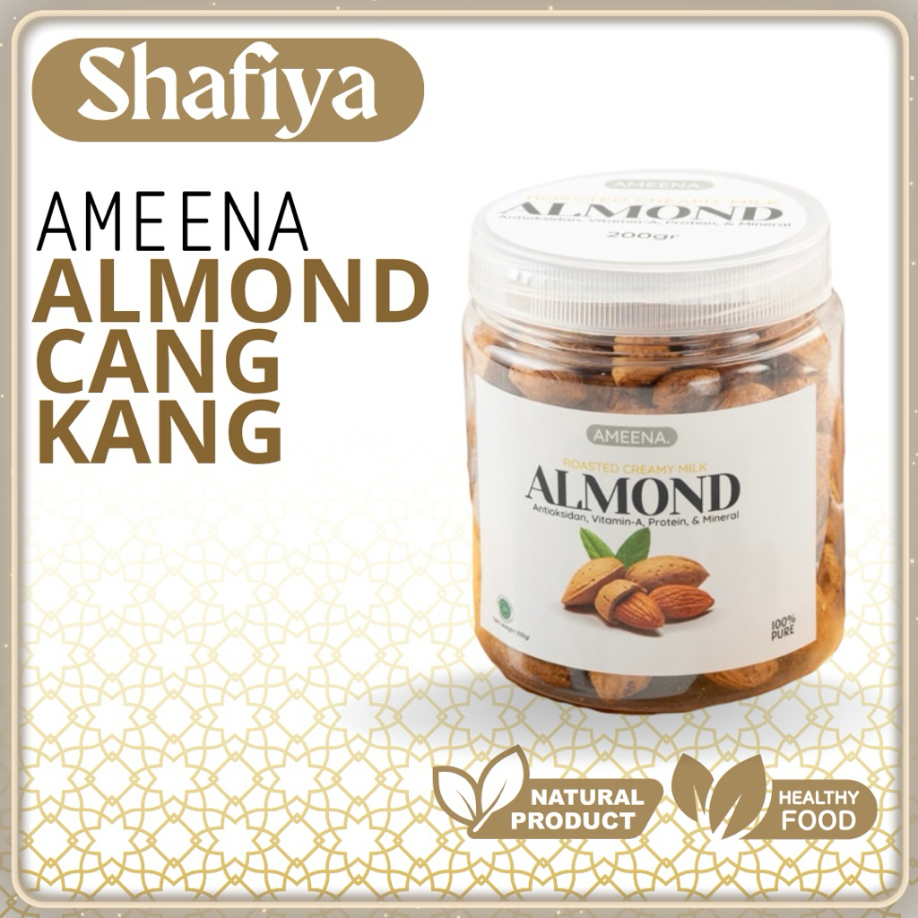 

[ TOPLES ] Almond Cangkang Roasted 200GR | Ameena Premium Quality