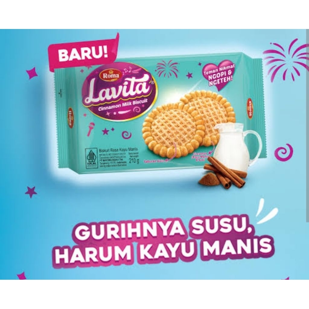 

Roma Lavita Biskuit Rasa Kayu Manis