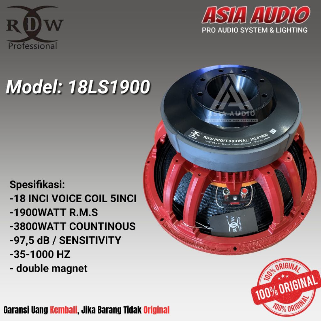 SPEAKER COMPONENT RDW 18LS1900