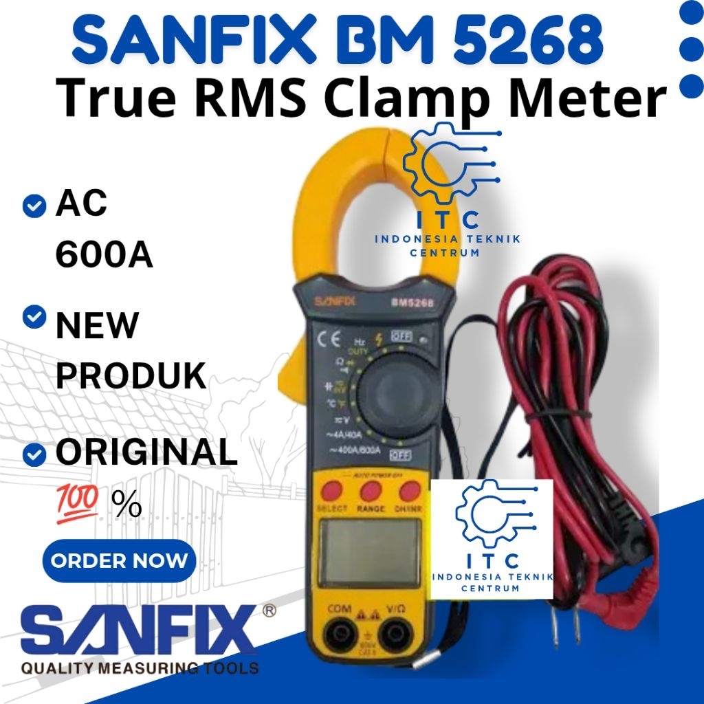 SANFIX BM5268 AC 600A Digital Clamp Meter