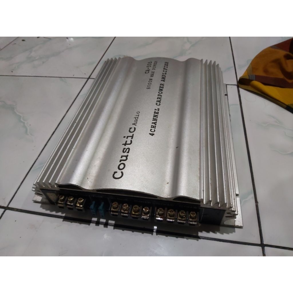 Power amplifier mobil Coustic 4 channel bekas normal
