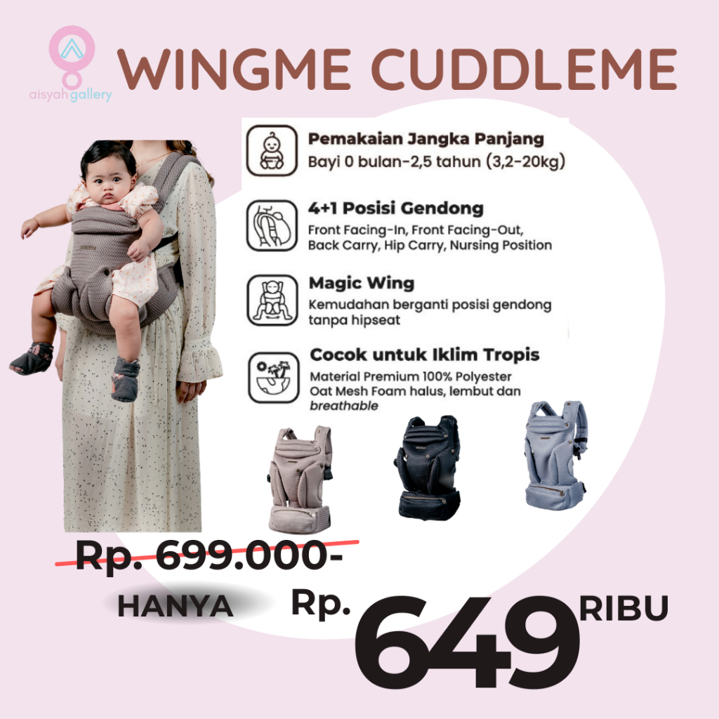 CuddleMe Wingme Gendongan Cuddle me wing me