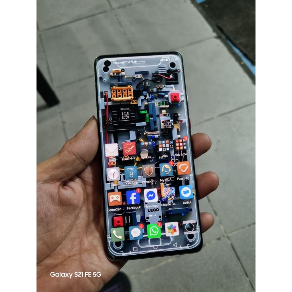 huawei mate 40e ram 8/256gb minus retak