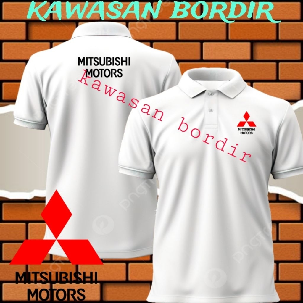 Terbaru polo shirt Mitsubishi motors kaos Mitsubishi motors seragam Mitsubishi motors baju Mitsubish