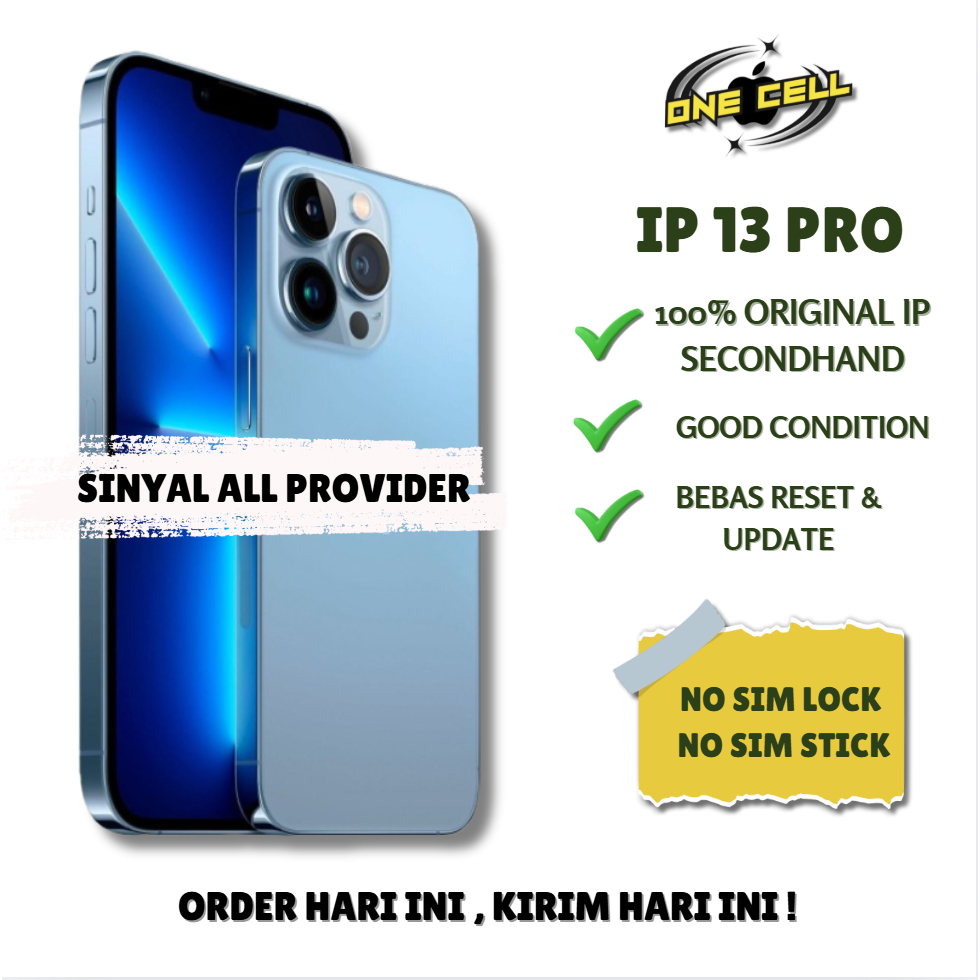 IP 13PRO 128GB/256GB SECOND KONDISI BAGUS BUKAN SIMLOCK BUKAN SIMSTICK / PART MASIH ORI BELUM GANTIA