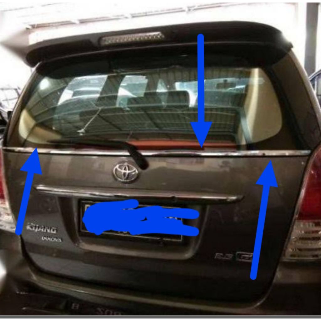 Lis Kaca Bagasi Belakang TOYOTA Innova 2005-2015 merah