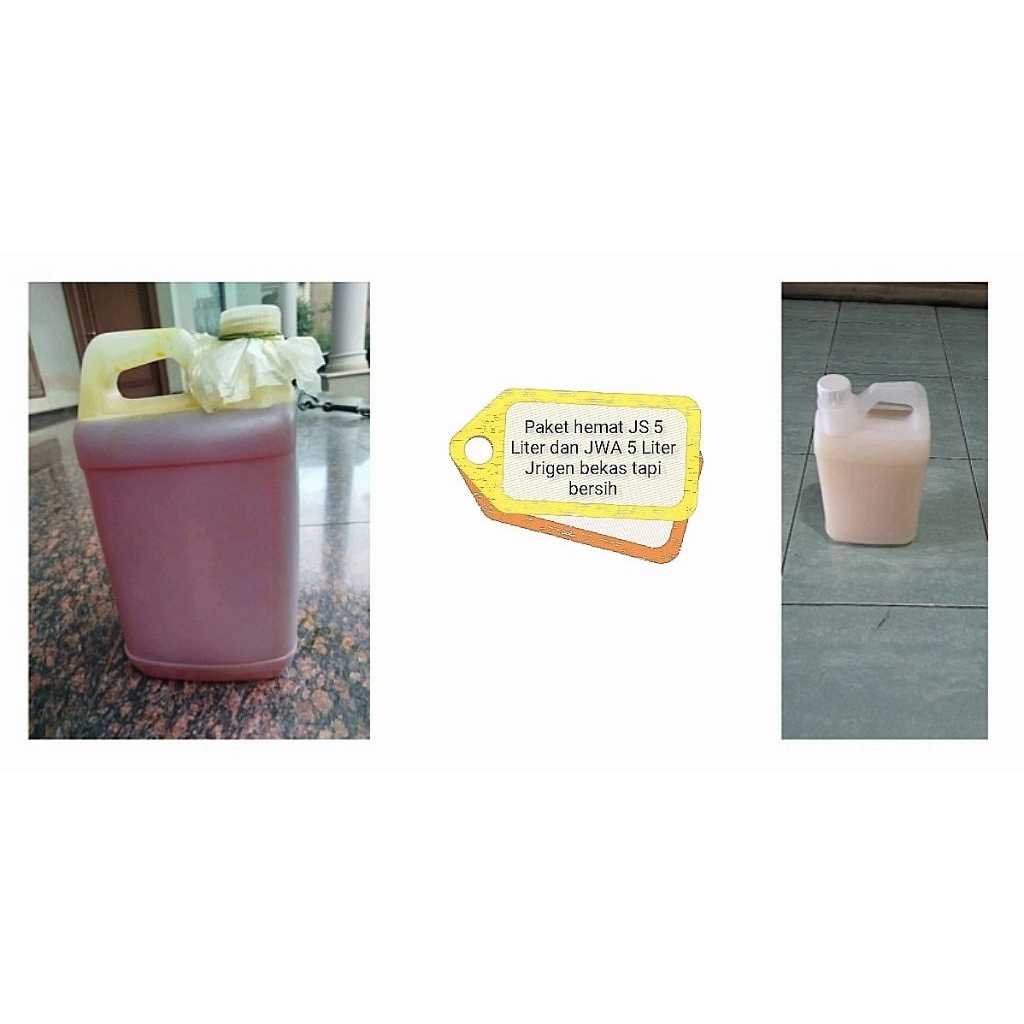 Paket JS dan JWA masing masing 5 liter, jerigen bekas tapi bersih