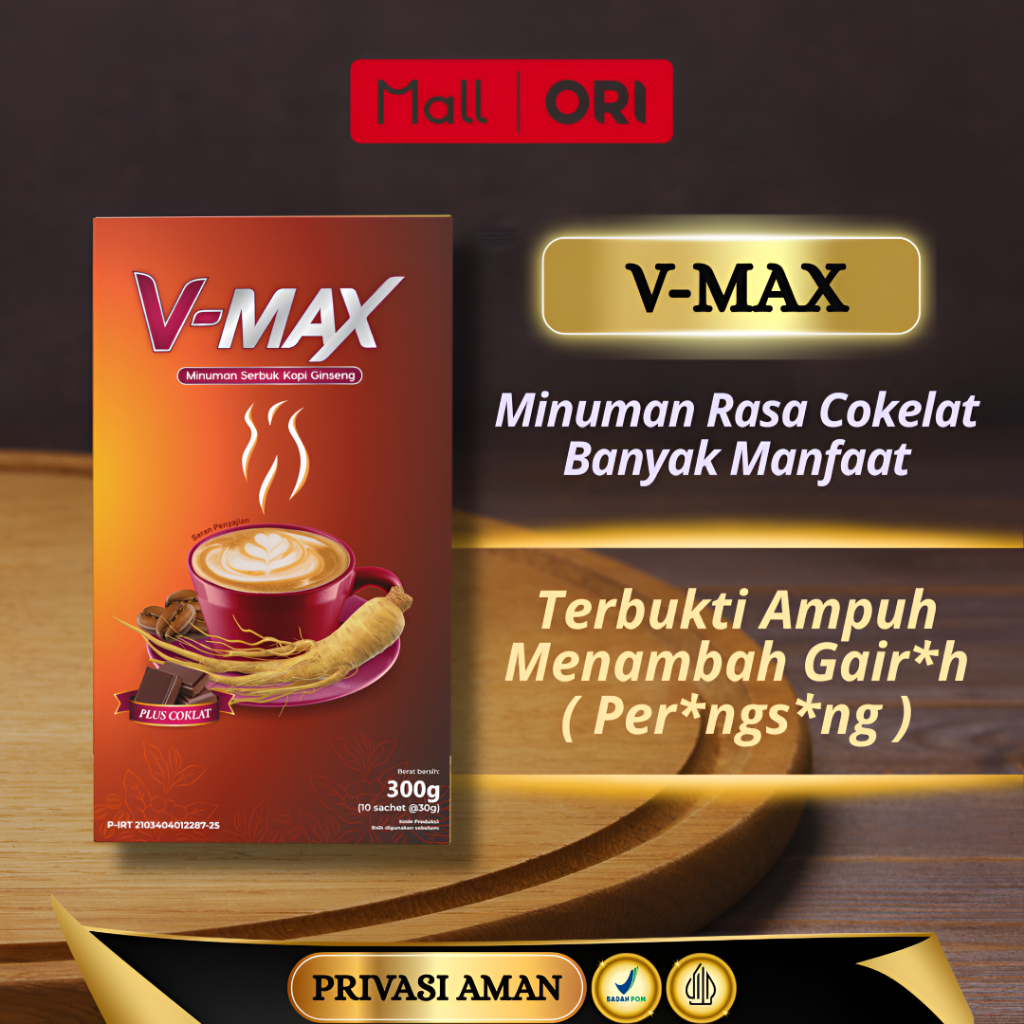 

V MAX Coklat Ginseng Viral - Coklat Pasutri Original Termurah BPOM (1 Box Isi 10)