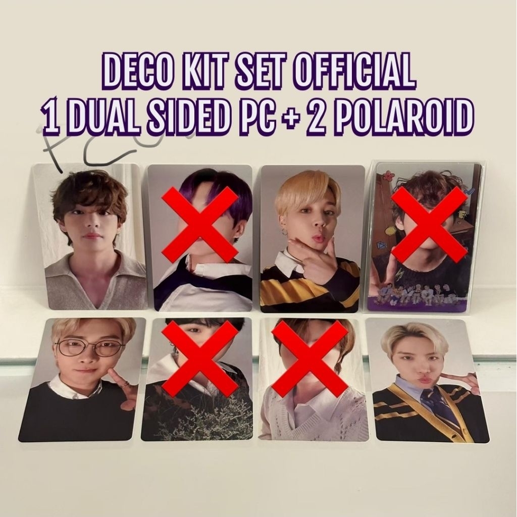 Deco Kit Set BTS Official PC Photo Card