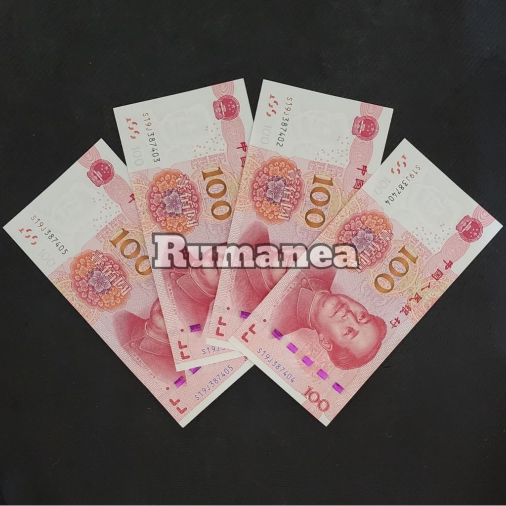 Yuan China Uang Asing Pecahan 100 Yuan