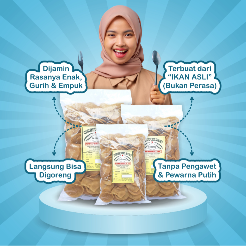 

Sekamu | Kerupuk Ikan Asli Mentah Langsung Bisa Digoreng Enak Gurih Empuk