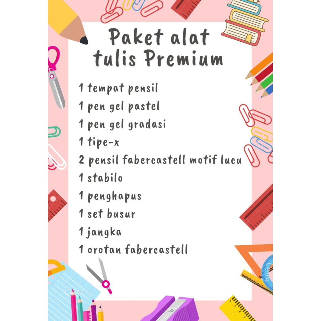 

Paket alat tulis premium lengkap MURAH