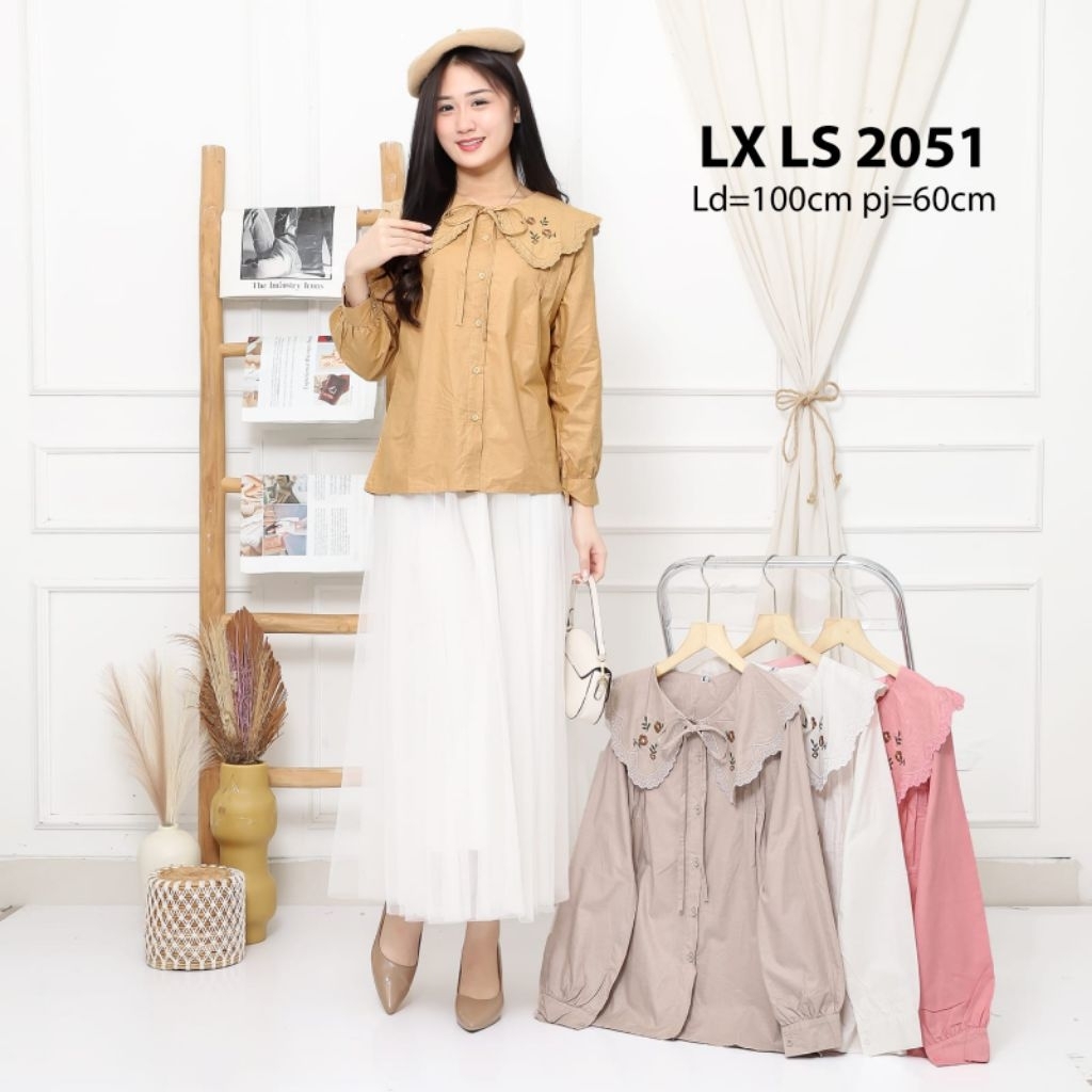 Blouse Katun Bordir