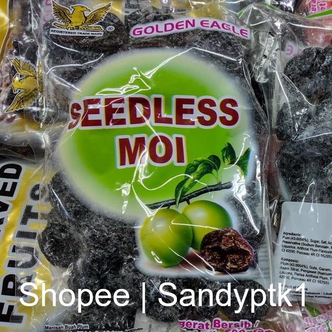 

Manisan Buah Plum Hitam Tanpa Biji Seedless Moi Golden Eagle