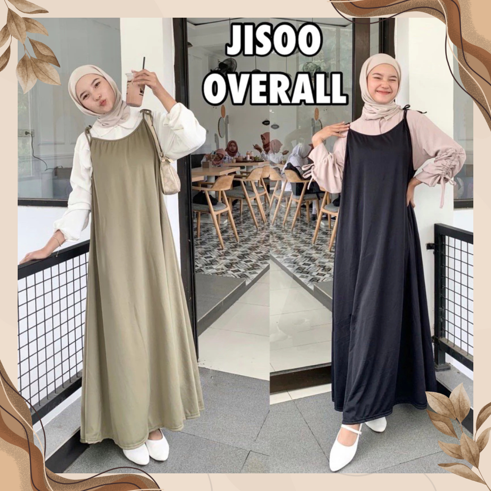 JISOO OVERALL OUTER DRESS KOREAN LOOK MAYUNG