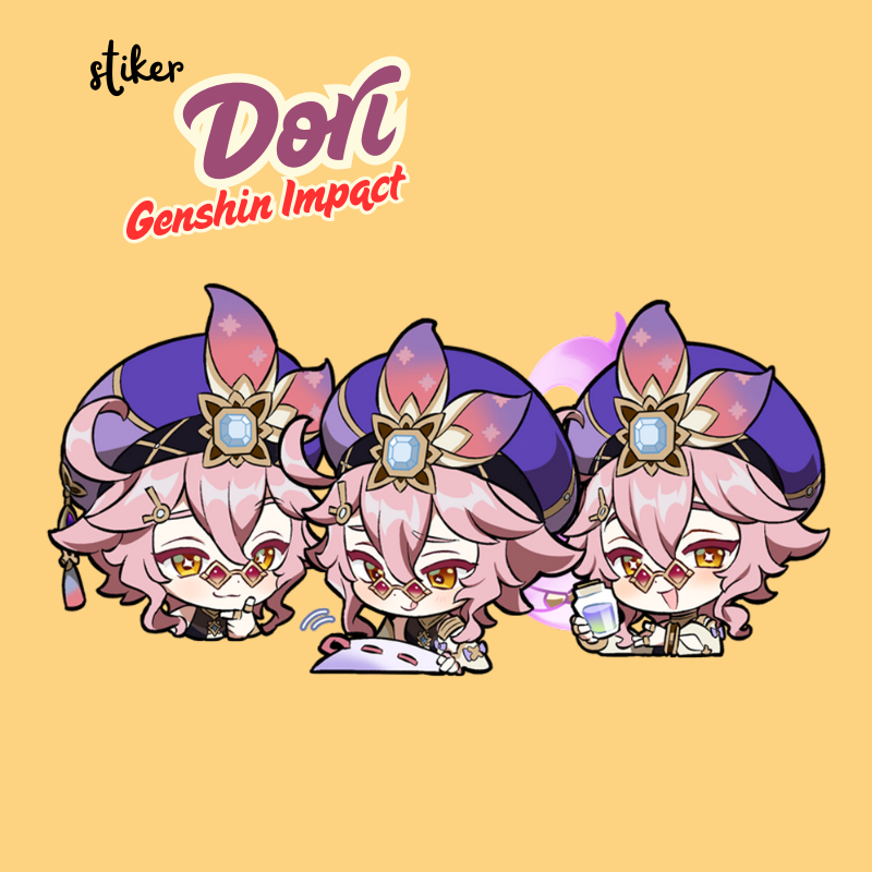 

Stiker Dori Genshin Impact | Sticker Dori Genshin Vinyl Glossy Anti Air