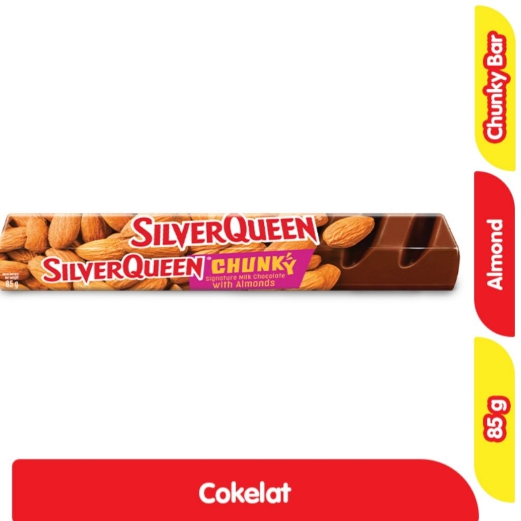 

SILVERQUEEN CHUNKY BAR COKELAT ALMOND 85GR