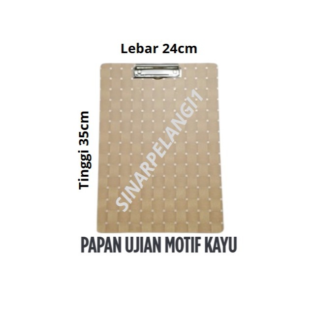 

Papan ujian motif kayu Papan Jalan size Folio